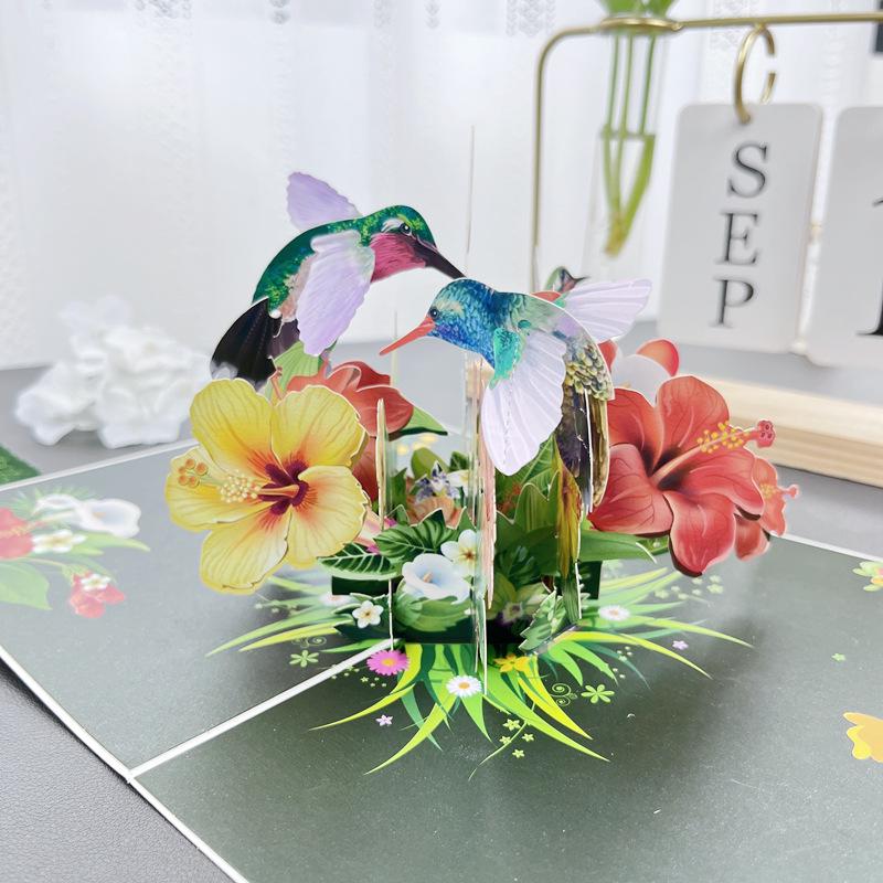 Christmas Card Butterfly Dance Sunflower 3D Pop-up: Creative Handmade High-End Design for Qixi Festival