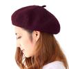 Wool Basque Kids Numbered Wine [Drection] Women's Beret, Hand-Stitched Beret, Autumn/Winter, Felt, TGY-003 (JP, Sizes, 56.0 Cm, 57.5 Cm, Red)