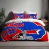 Geschenk Weihnachten Buffalo Bills Bettbezug Drei Bettwäsche-Sets Personalisierter Name Geburtstag Bettwäsche Tagesdecke Halloween Geschenk Zurück zur Schule.