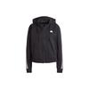 Future Icons 3-Stripes Full Zip Hoodie Women Outerwear Black IN9475