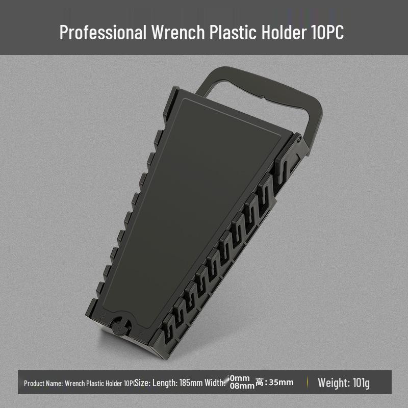 Open-End Wrench Storage Rack & Organizer - Plastic Clip Bracket for Ratchet & Wrench Set