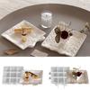 Decorative Bowknot Embossed Silicone Tray Mould for Resin Craft Jewelry Holder Accessories