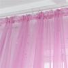 Star Window Screen Wearing Rod/Hook Curtain Bedroom Living Room Decorative Window Screen