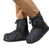 Unisex Waterproof Non-slip Thickened Rain Boot Covers with Wear-resistant Sole for Outdoor Use