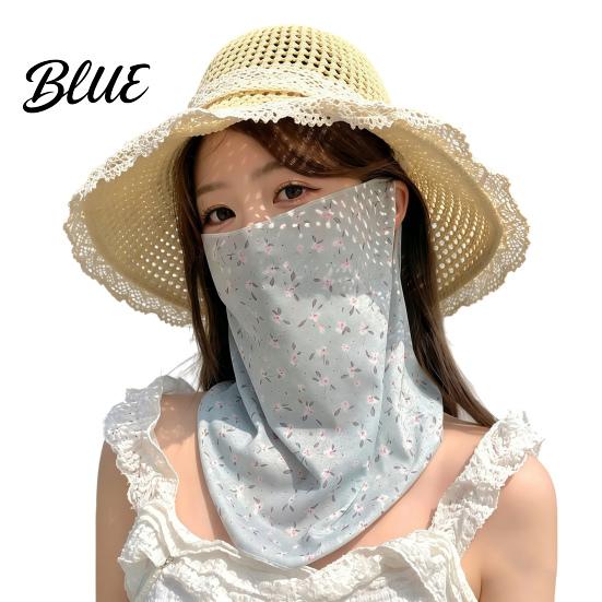 UV Protection Face Mask Women Neck Sun Mask  Cotton Dot Print Blocking Scarf Cover  Foldable Gaiter for Driving Cycling Camping Outdoor Travel