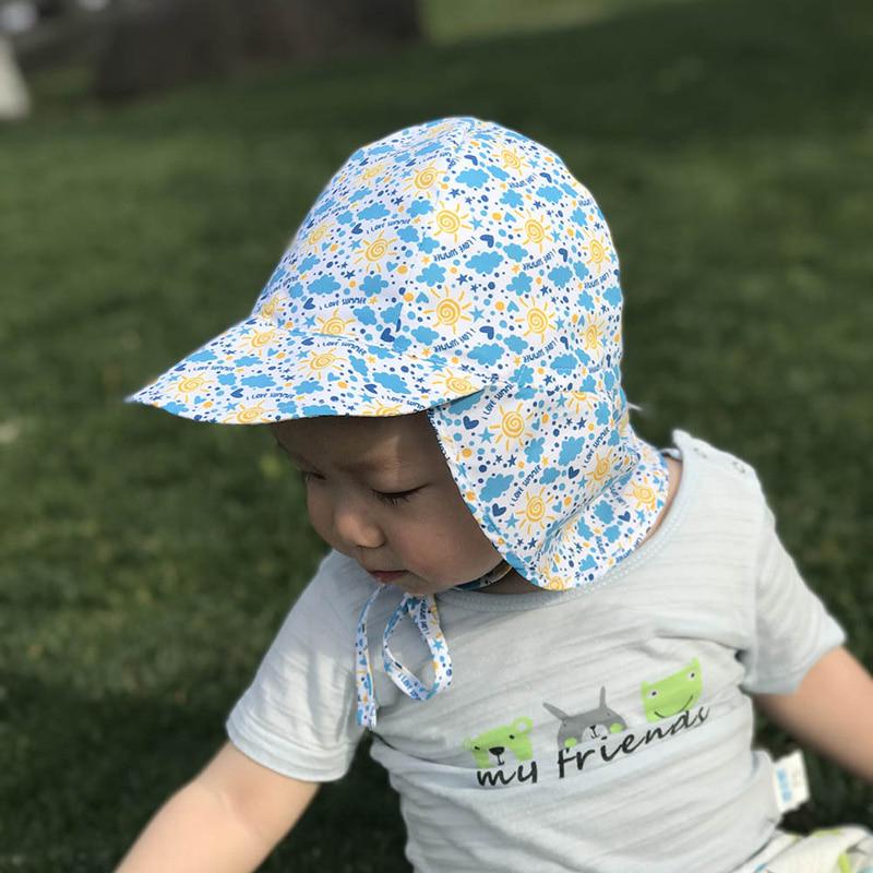 Chapeau de protection solaire pour bébé Casquette d'été réglable pour bébé pour garçons et filles Chapeau pour enfants Chapeaux pour enfants