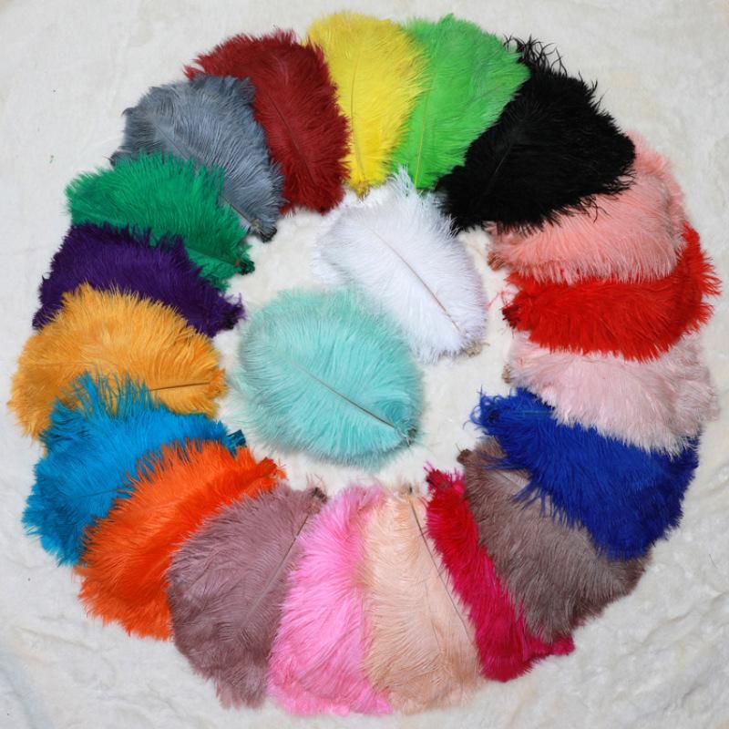 10PCS 20-25Cm Ostrich Feather Stage Performance Feather Handmade Diy Jewelry Decorative Material Ostrich Hair
