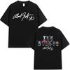 Famous Singer The Weeknd DoubleSided Print Mens TShirt Cotton Short Sleeve Loose Comfortable Fashion Women And Men TShirt