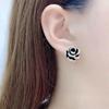 Romantic Camellia Ear Clips: Elegant, French Retro, High-End Earrings for Sophisticated Style