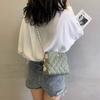 Women's Rhombus Braided Small Messenger Bag