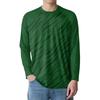 Men's Fashion Printed Raglan Long Sleeve Sports Top