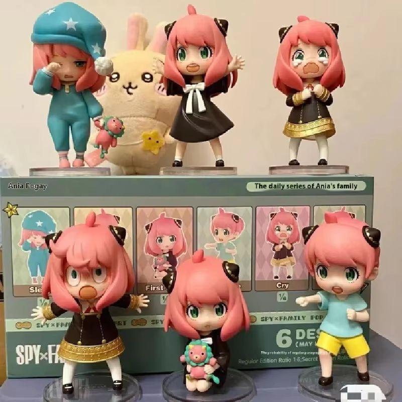 Official Popmart Spy×Family Anya Daily Collection Line Blind Case Room Figurine Children'S Collector-Worthy Plaything Xmas Present