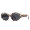 Fashion Oval Women Sunglasses Shades UV400 Brand Designer Mens Retro Round Leopard Sun Glasses Modern Sunglasses for Women