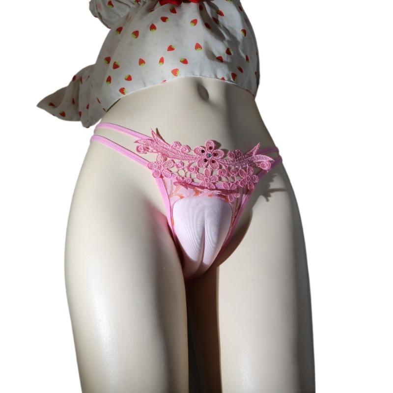 Cross-Dressing Panties Men Camel Toe Underwear Hiding Gaff Low Rise T-Back Briefs Fake Panty Vagina Shapewear Gay Lingerie
