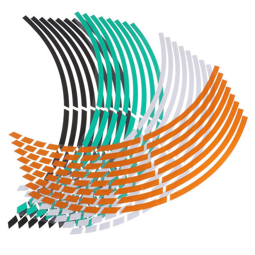 Auto Wheel Decoration Accessories Tire Strips Motorbike  Decals Reflective Rim Tape Wheel Sticker