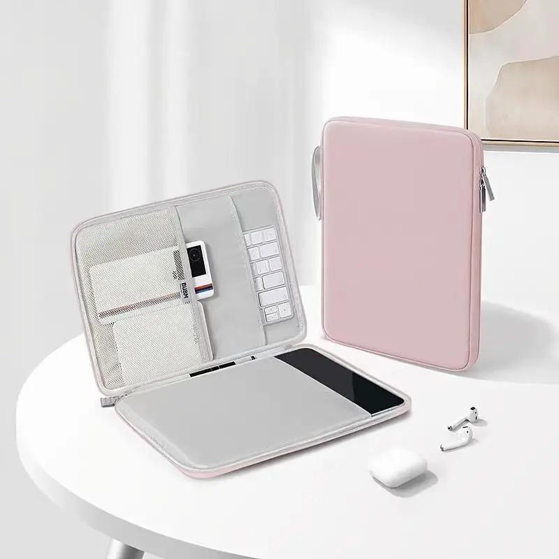 1PC 30cm/11.81inch Tablet Sleeve Bag Notebook Bag Large Capacity Multilayer Carrying Case Portable Tablet Handbag