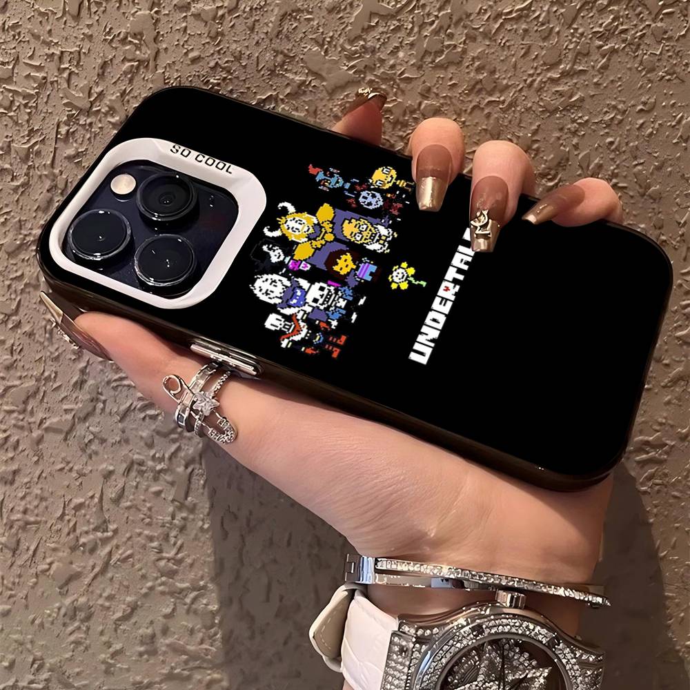 U-Undertale Handyhülle Für IPhone 17 16 15 14 13 12 11 Pro Max Plus Farbe Silber Hülle