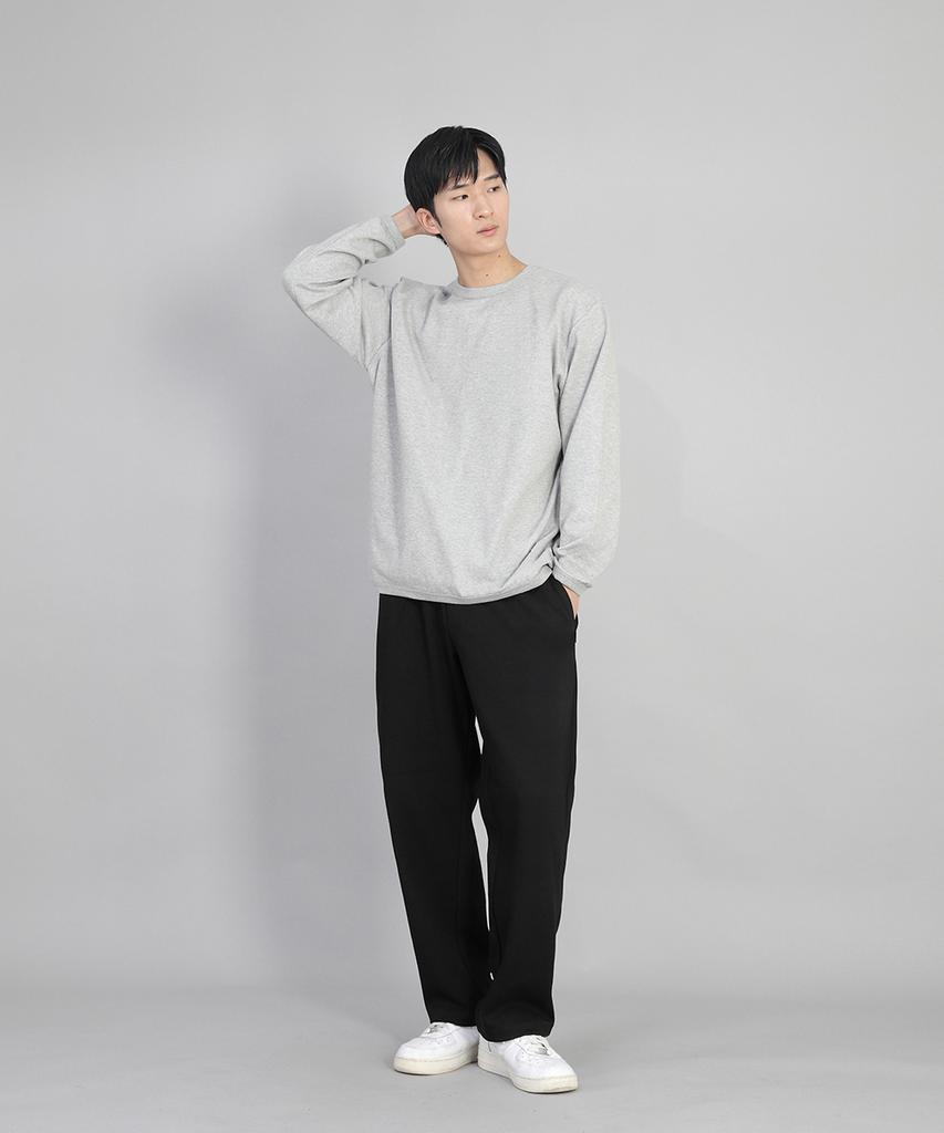 Seinteukeulu Plain Wide Sweatpants Swp-372 Black