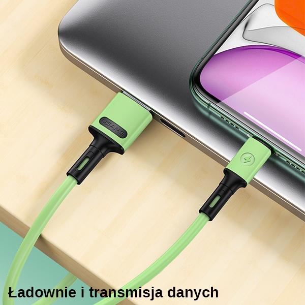 Kabel microUSB USAMS 1m Szybkie ładowanie Zielony
