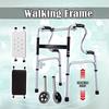 Adjustable Curve Handle Lightweight Walker Aid Frame Training Bracket Foldable Elder Walking Frame