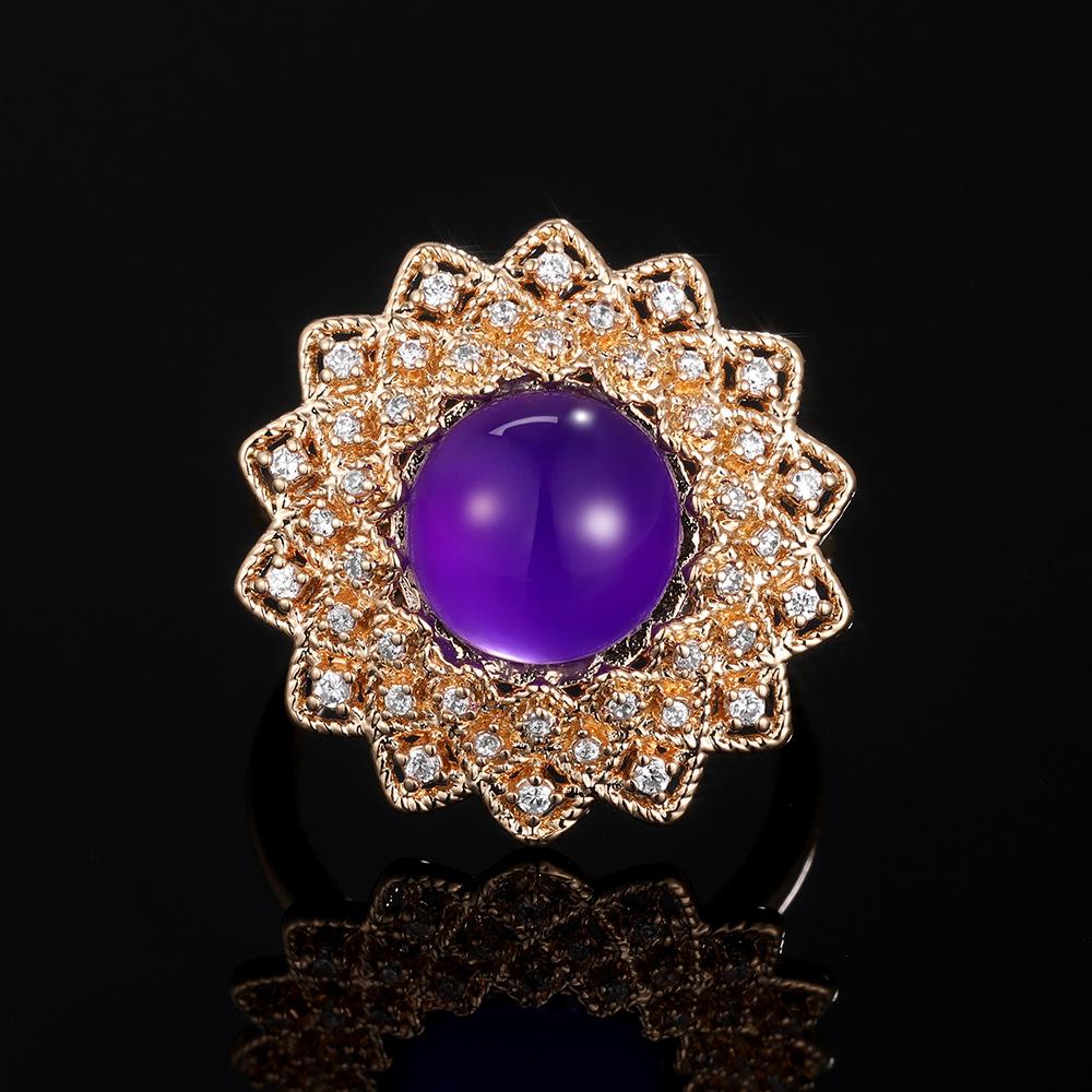 New Product Recommendation, Luxury High-end Flower Zircon Ring for Women, Exquisite Valentine's Day Gift Ring.