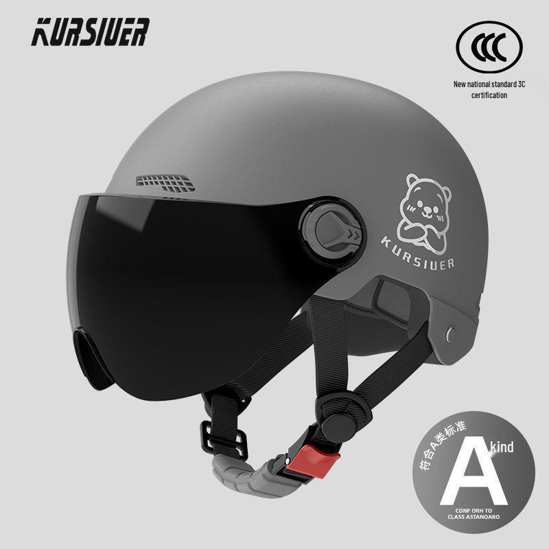 Electric Battery Car Helmet for Men & Women - Universal Sun Hat, Half Helmet for All Seasons