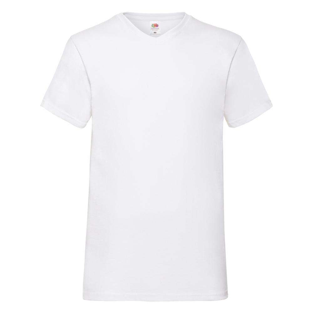 Fruit of the Loom Unisex Adult Valueweight Plain V Neck T-Shirt