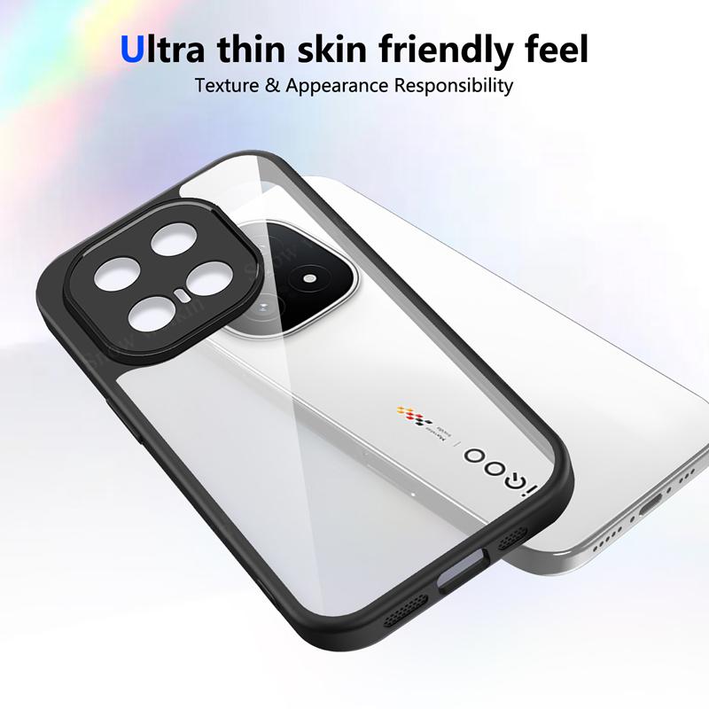 Transparent Silicone Case For Vivo iQOO 15 13 Iqoo15 Iqoo13 PC Back TPU Bumper Shockproof Clear Phone Cases Cover