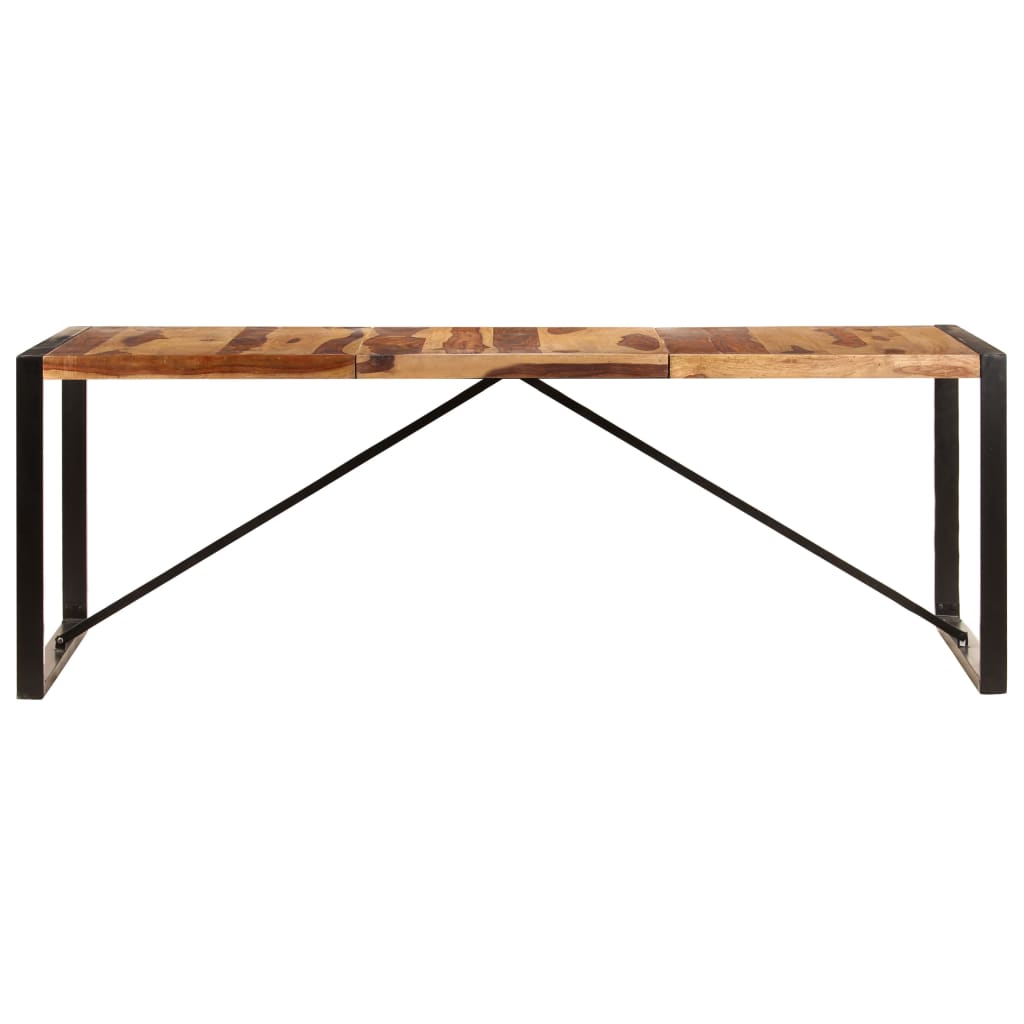 Dining Table 220 X 100 X 75 Cm Solid Acacia Wood