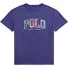 Polo Logo Print Glattstrick Kurzarm T-Shirt Herren Oberteile Marineblau 710964480-004