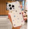 Capa Transparente Vibrante Estrela Anti-Queda para iPhone 14/15/16/17 Pro Max