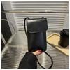 Fashion Handbag Shoulder Bag Crossbody PU Leather Messenger Bag Solid Color Cell Phone Purse Women