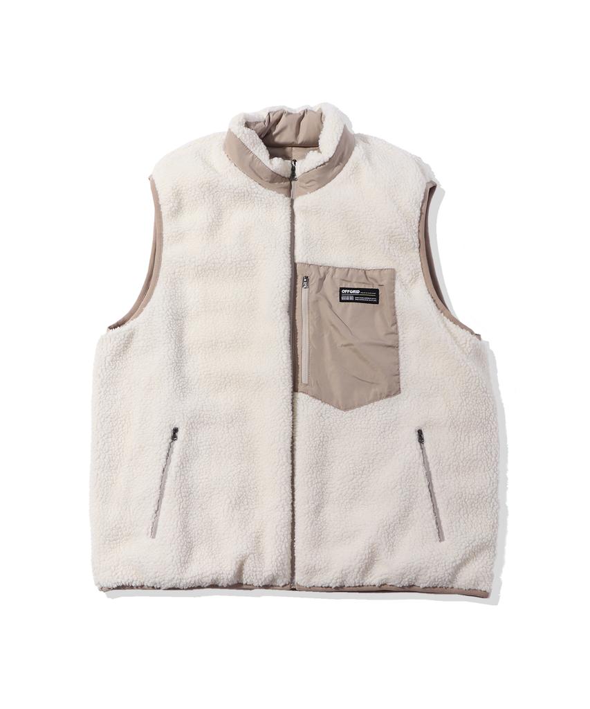 Offgrid Reversible Sherpa Vest - Beige