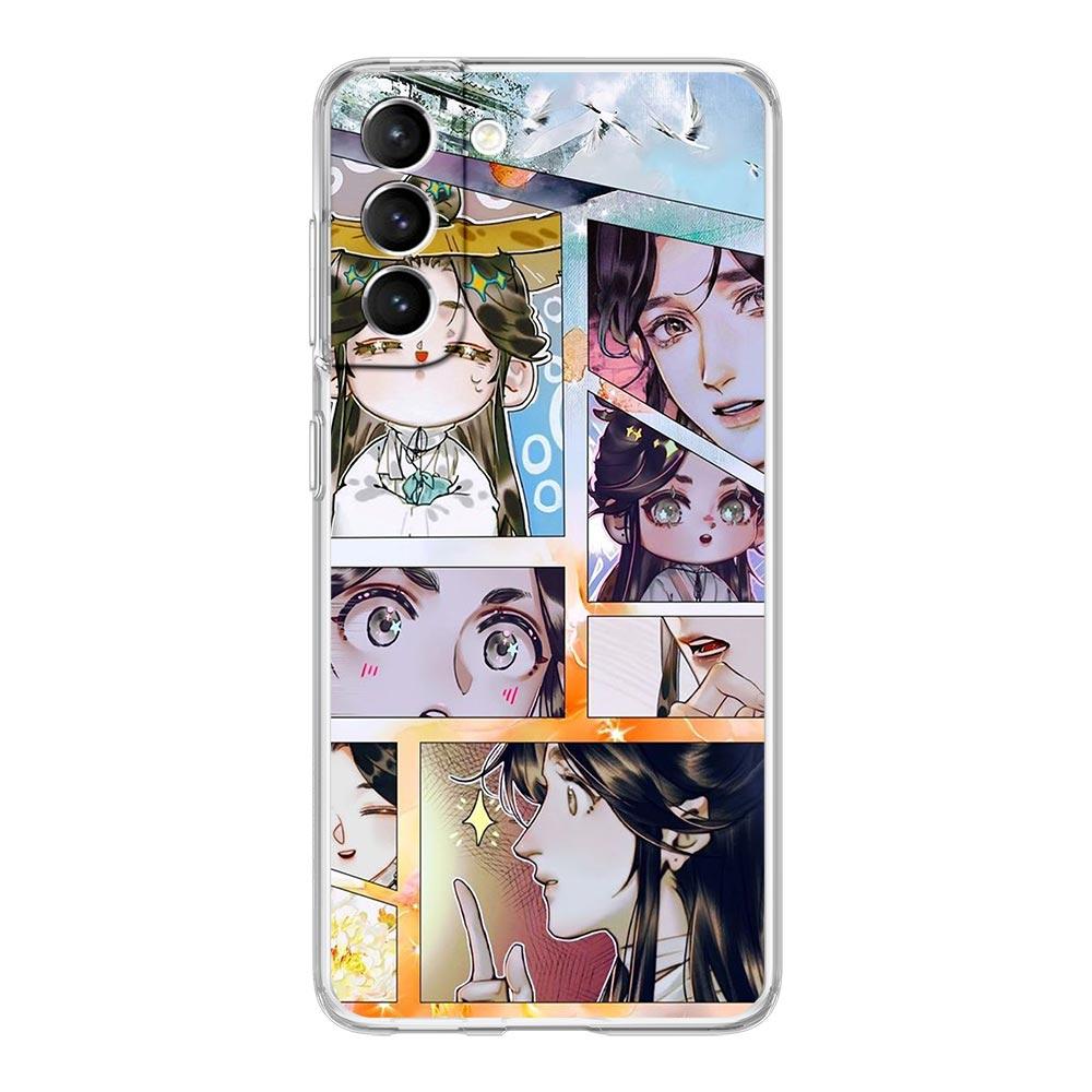 Heaven Official's Blessing Chinese Phone Case For Samsung Galaxy S23 Ultra S22 5G S20 S21 FE 5G S10E S9 S8 S10 Plus Clear Cover