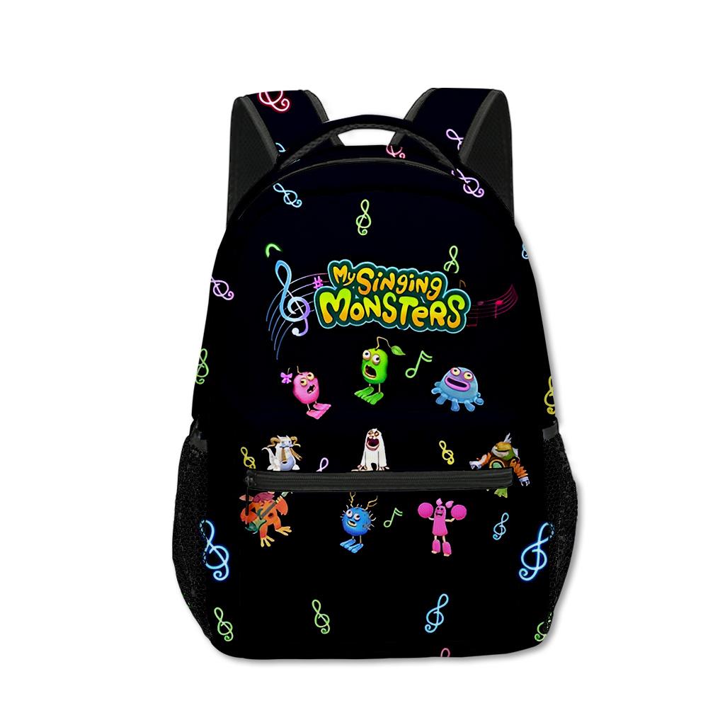 Luxury Novelty my singing monsters student Bookbag Notebook Backpacks 3D Print Oxford Waterproof Boys/Girls Travel Backpacks