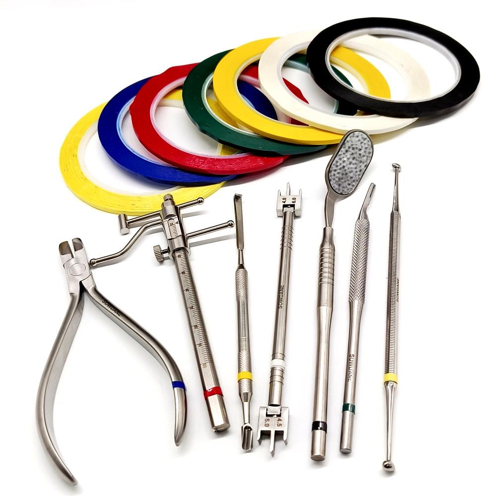 3 Rollen/5 Rollen/7 Rollen Dental-Code-Ringband, autoklavierbare Dentalmaterialien, autokalvierbar, 60 m Länge, 3 mm/5 mm Breite
