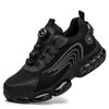 Fashion ZLMY Rotating Button Safety Shoes Men Steel Toe Sneaker Air Cushion Work Shoes Man Puncture Proof Work Safety Boots Protective