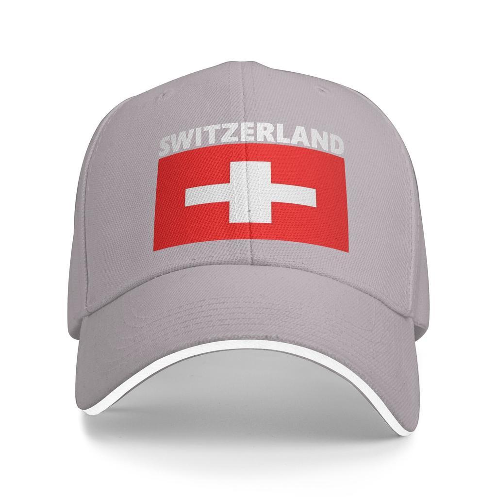 Switzerland Flag Sun Baseball Cap Summer Casual Trucker Hat For UnisexTeens Hunting Camping Baseball Caps