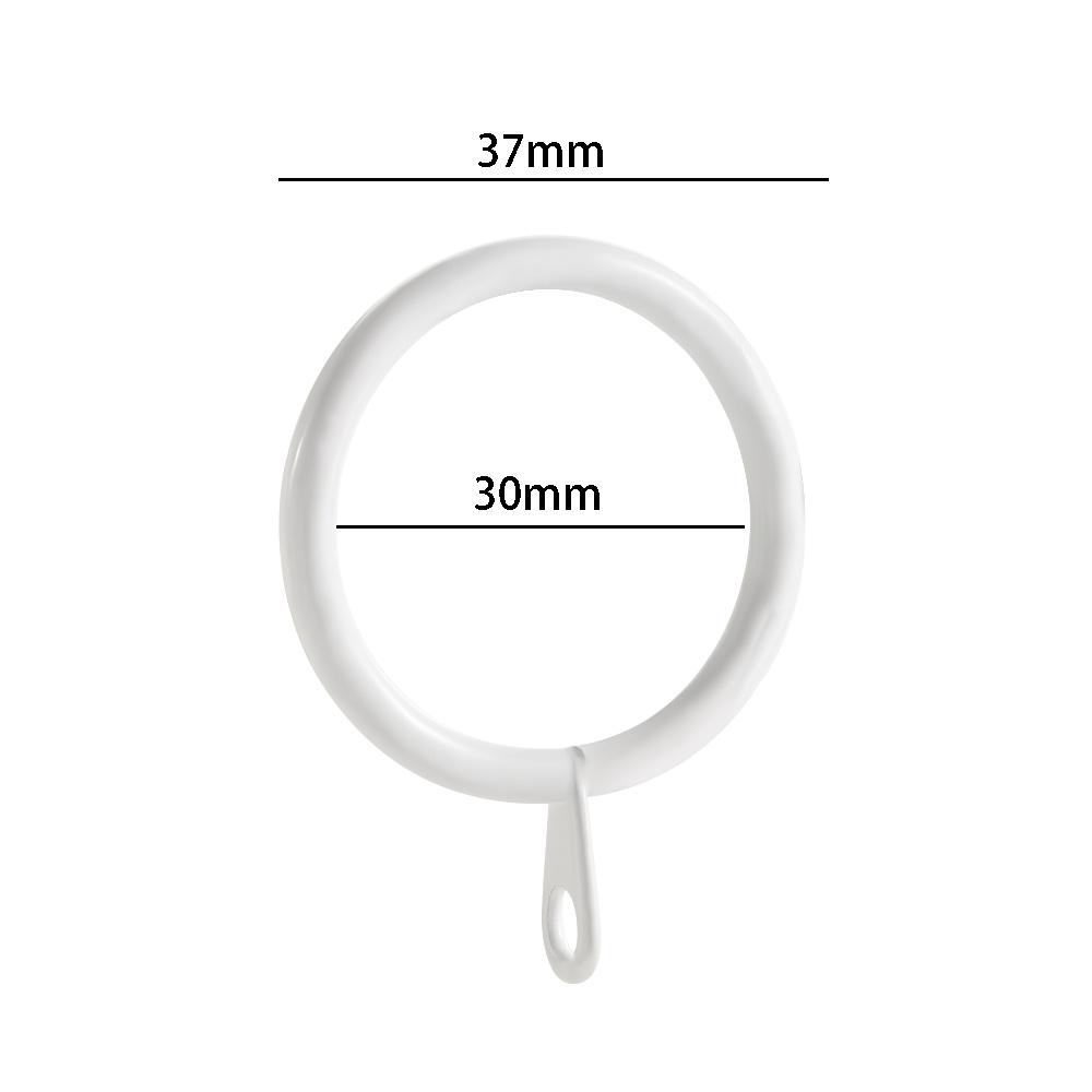Home Practical Metal Low Noise Curtain Rings Roman Circle Hanging Hooks For Curtains Rods