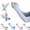 Sun UV Protection Hand Cover Women Sunscreen Sleeves Half Finger Sleeves Sun Protection Gloves
