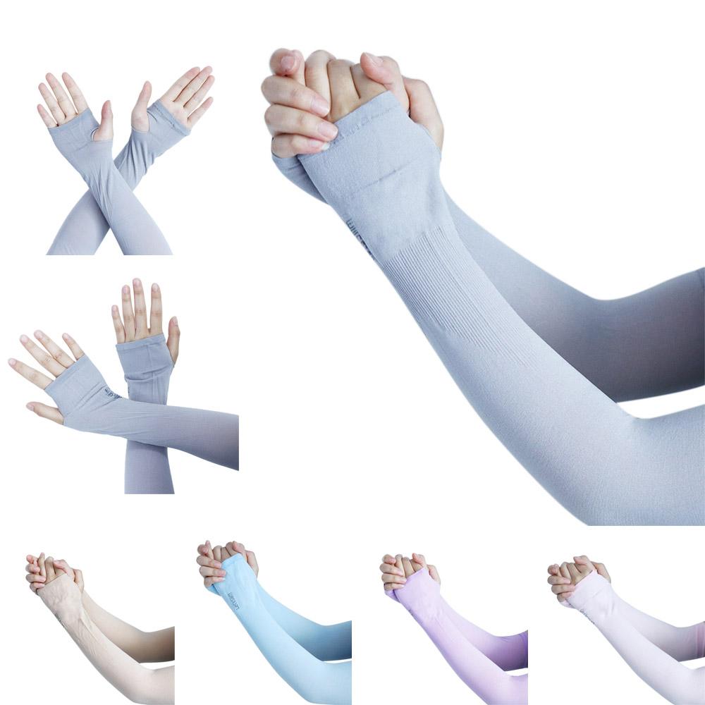 Guantes de protección solar mangas de medio dedo mujeres mangas de protección solar protección solar UV cubierta de mano