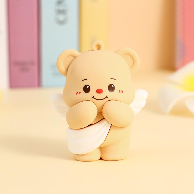 Genuine Cartoon Bear Keychain: Cute Bag Pendant and Small Gift
