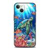 Little Turtle Phone Case for iPhone 16 15 14 13 12 Pro Max 11 Pro Max 7 8 Plus XS XR Shockproof Soft Shell Coque Capas Bag