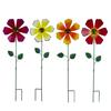 Rotating Wind Spinner Windmill Sculpture Metal Garden Art Weatherproof Yard Decoration Gift Suitable for Lawn Landscape