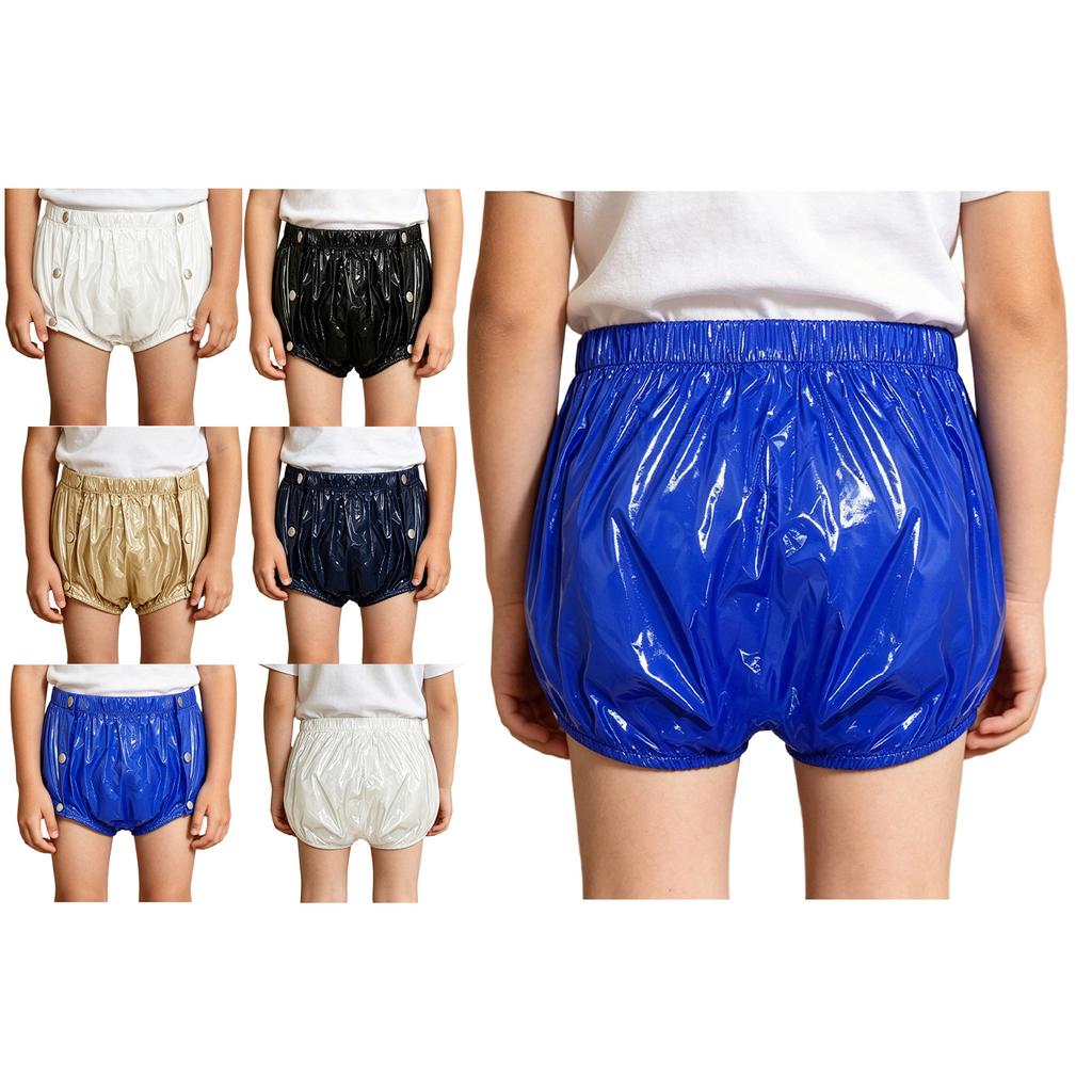 Reusable Waterproof Swim Diaper for Children Incontinence Elastic Waistband Snap Buttons Leak Proof for Beach Swimming