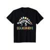 European Sizes Kids Eggasaurus Easter Stegosaurus Dinosaur Boys Kids T-Shirt