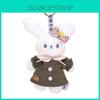 Girl Heart Plush Toy Keyring With Cute Rabbit Design For Backpacks And Gifts