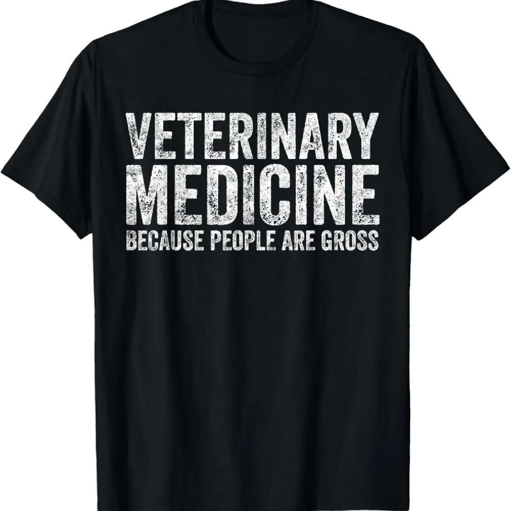Divertente Veterinario Medicina Veterinaria Le Persone Sono Sgradevoli Maglietta