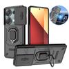 Für Poco M6 Pro 4G Fall Magnet Halter Ring Rüstung Zurück Abdeckung Poko Poxo Wenig M 6 Pro M6Pro PocoM6Pro 4G Slide Objektiv Schützen Funda
