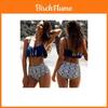 Hochwertiges Damen-Bandage-Bikini-Set Mit Push-up Gepolstertem BH Für Mühelosen Stil